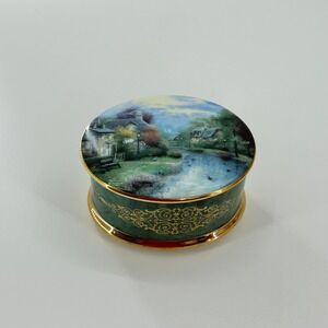 Thomas Kinkade Lamplight Brooke‎ Music Box First Issue Village Collection Melody